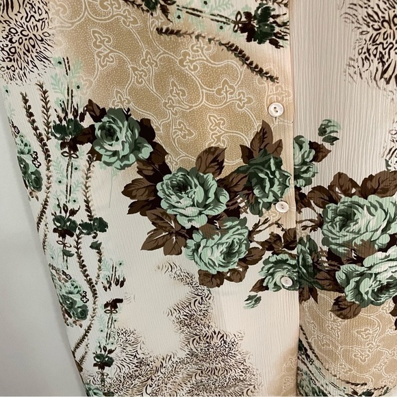 Carroll Reed Floral Button Down Maxi Skirt, Size M, Made in Canada - Picture 5 of 7